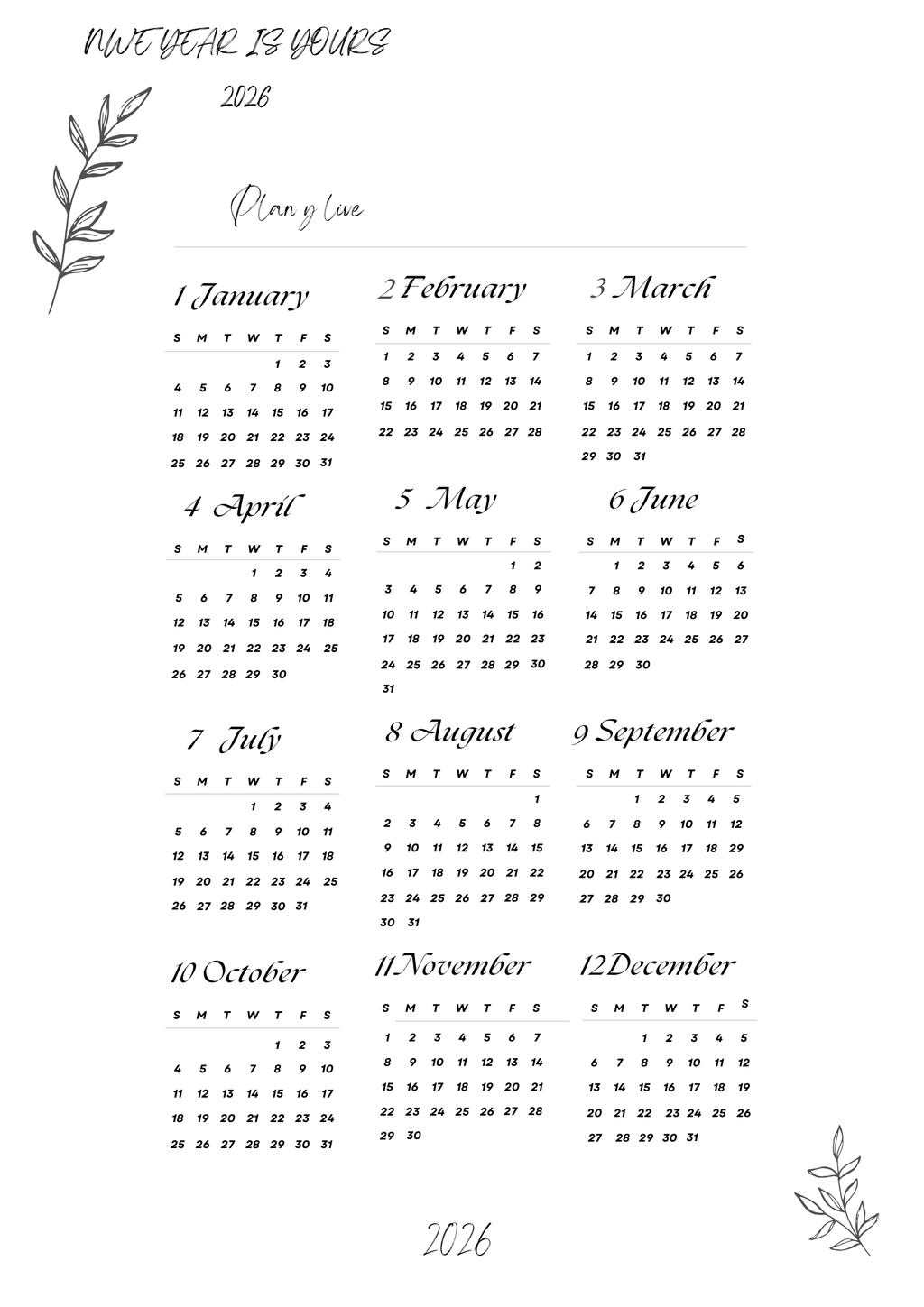 Your Digital Planner - Plan your live
