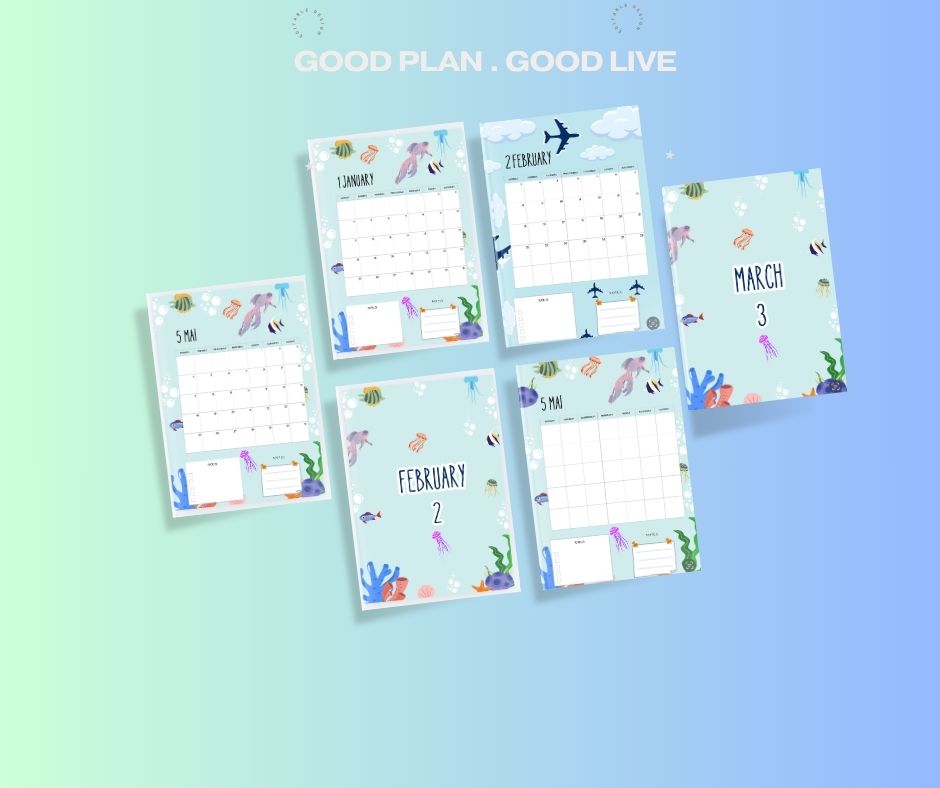 Kids Coloring Planner - Plan your Live